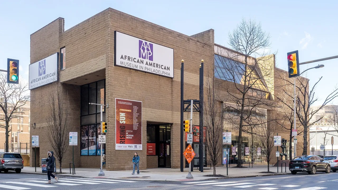 Exterior view of African American Museum in Philadelphia