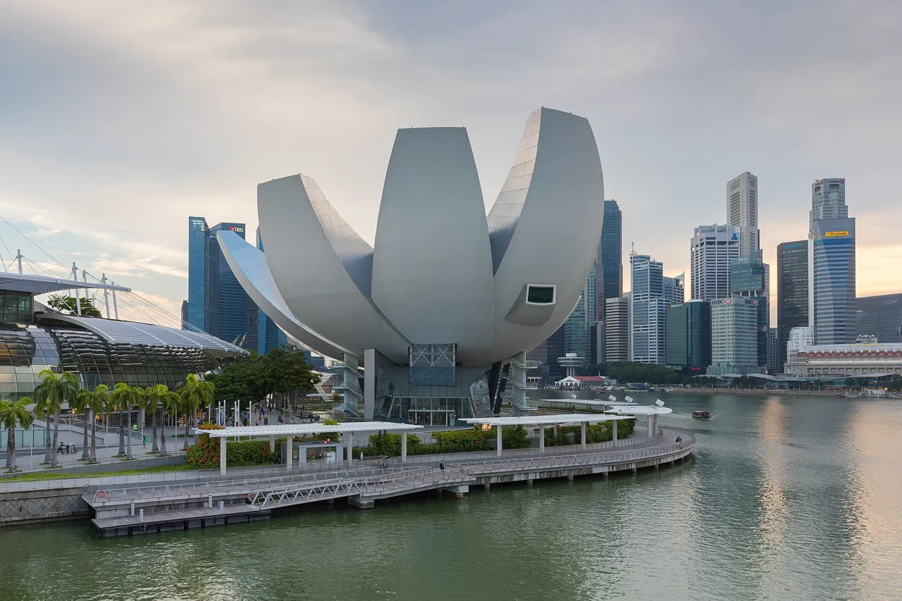 Exterior view of ArtScience Museum