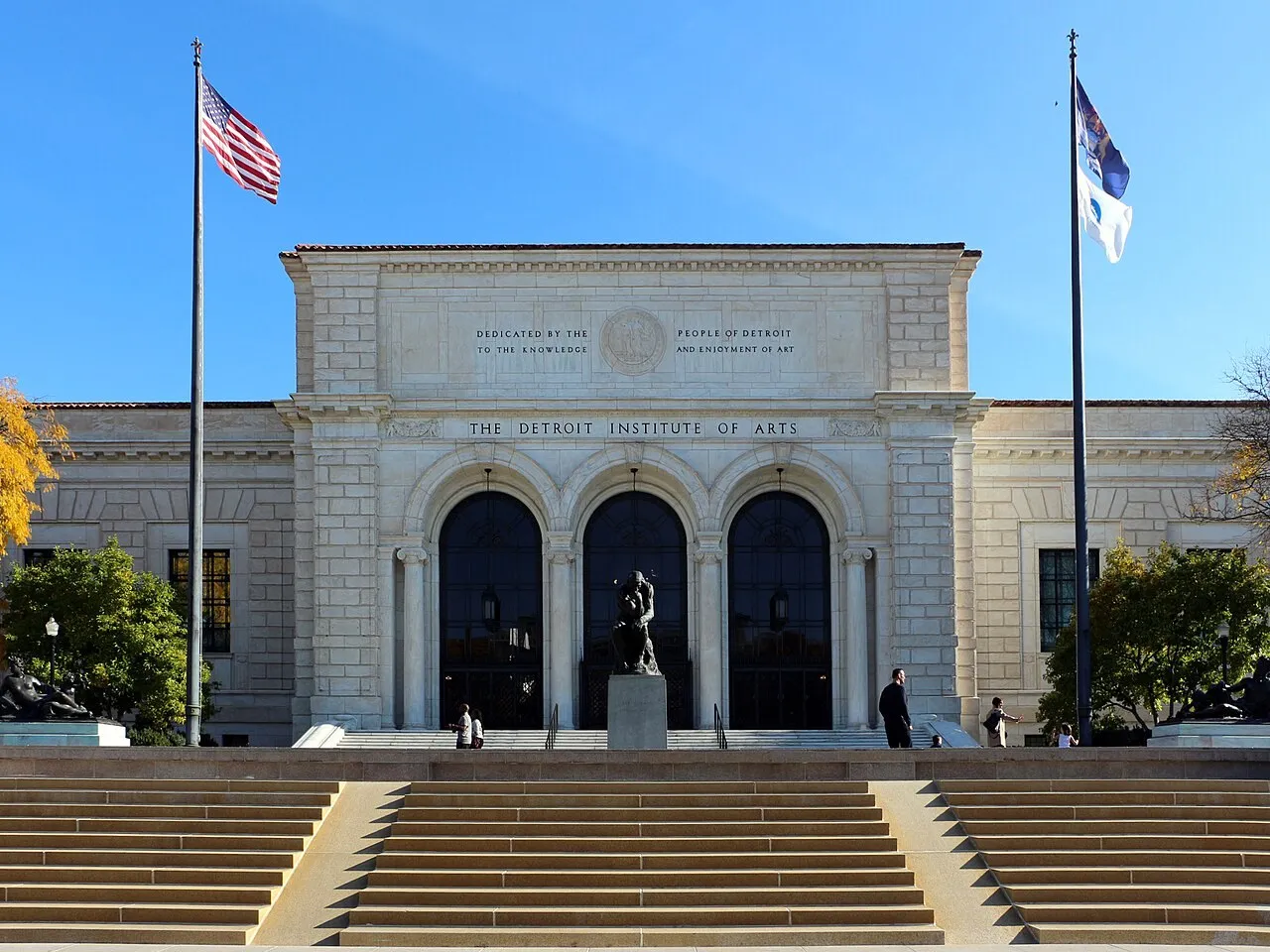 Exterior view of Detroit Institute of Arts