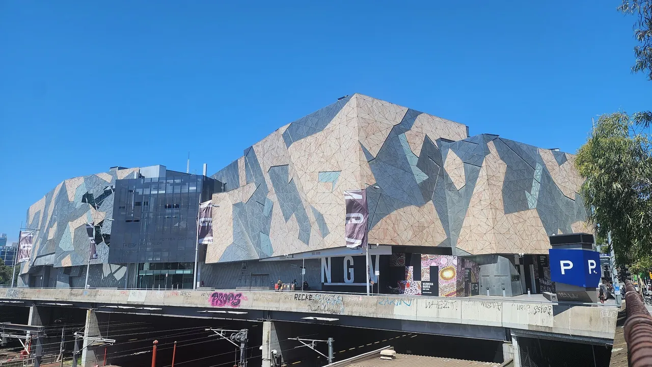 Exterior view of Ian Potter Centre: NGV Australia