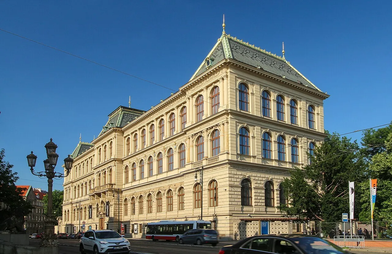 Exterior view of Museum of Decorative Arts in Prague