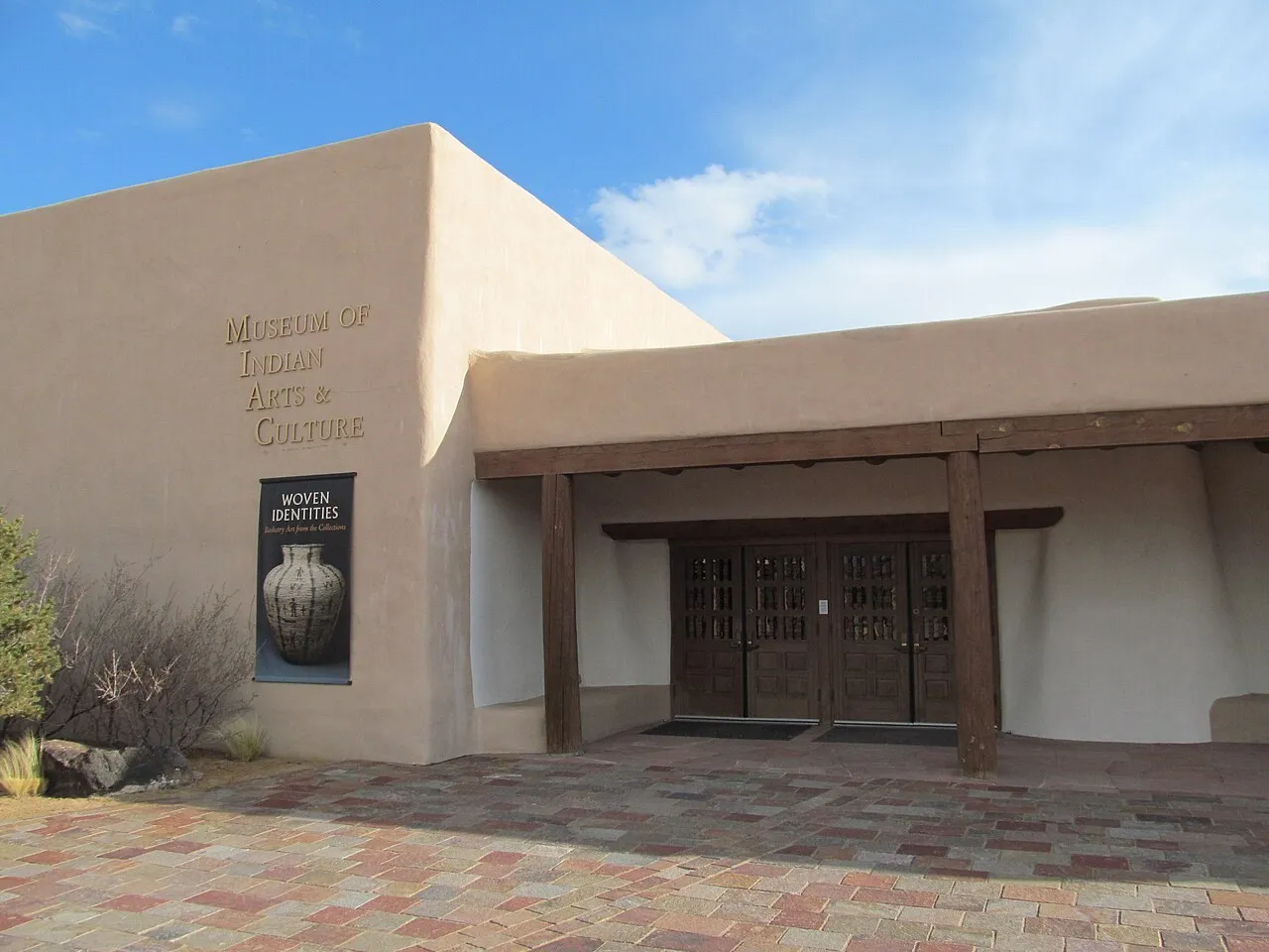 Exterior view of Museum of Indian Arts and Culture