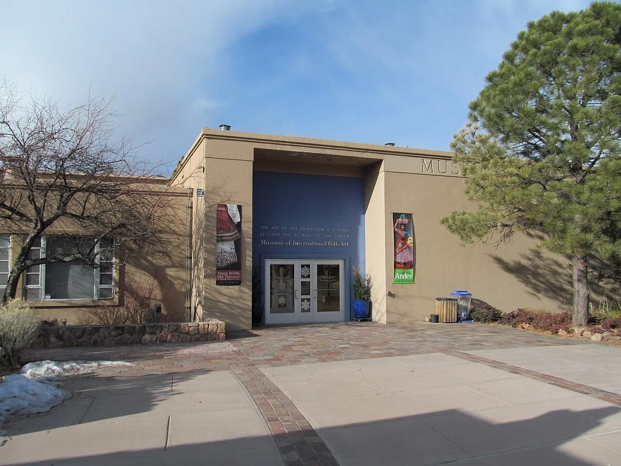 Exterior view of Museum of International Folk Art
