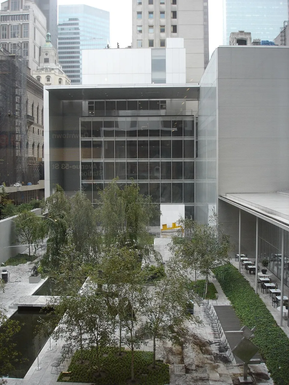 Exterior view of Museum of Modern Art (MoMA)