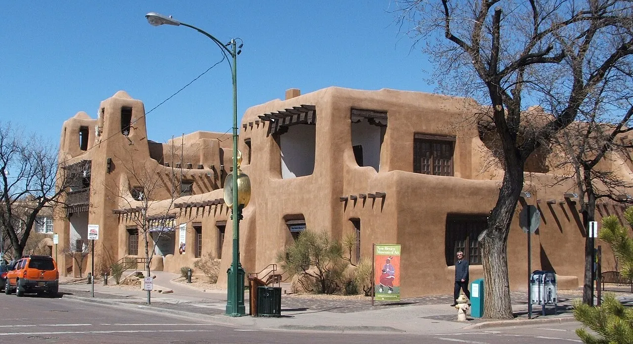 Exterior view of New Mexico Museum of Art