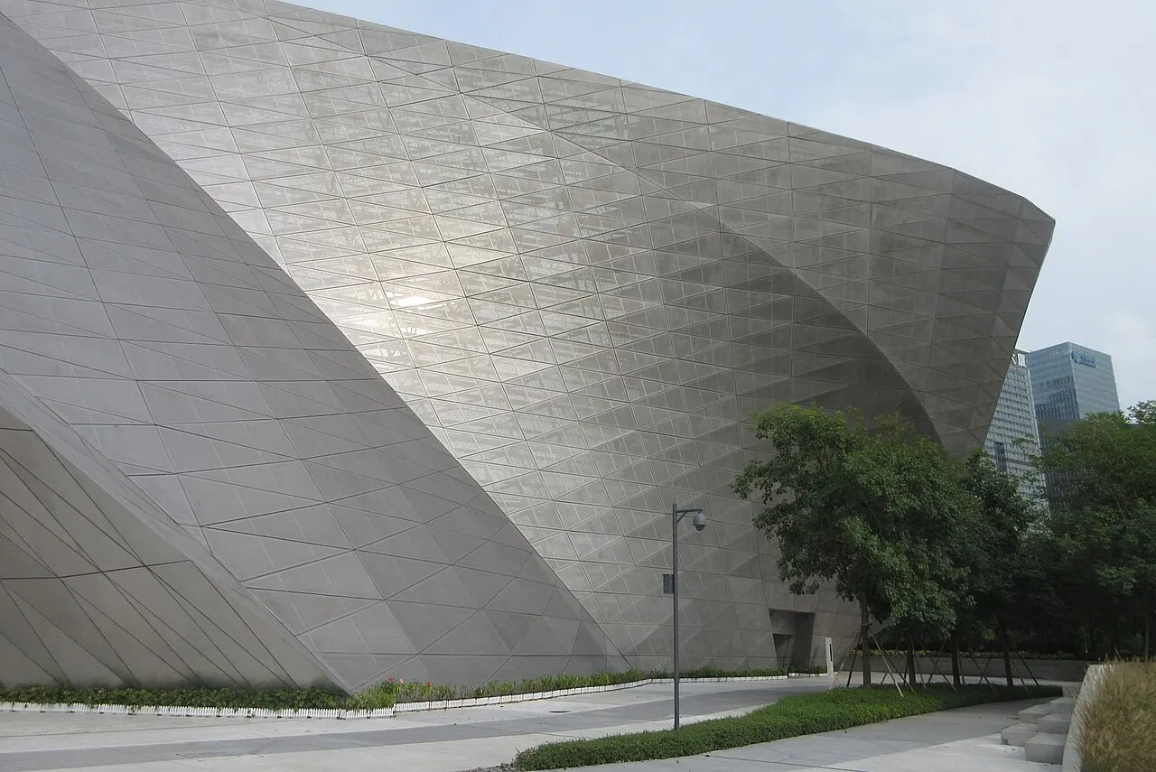 Exterior view of Shenzhen Museum of Contemporary Art and Urban Planning