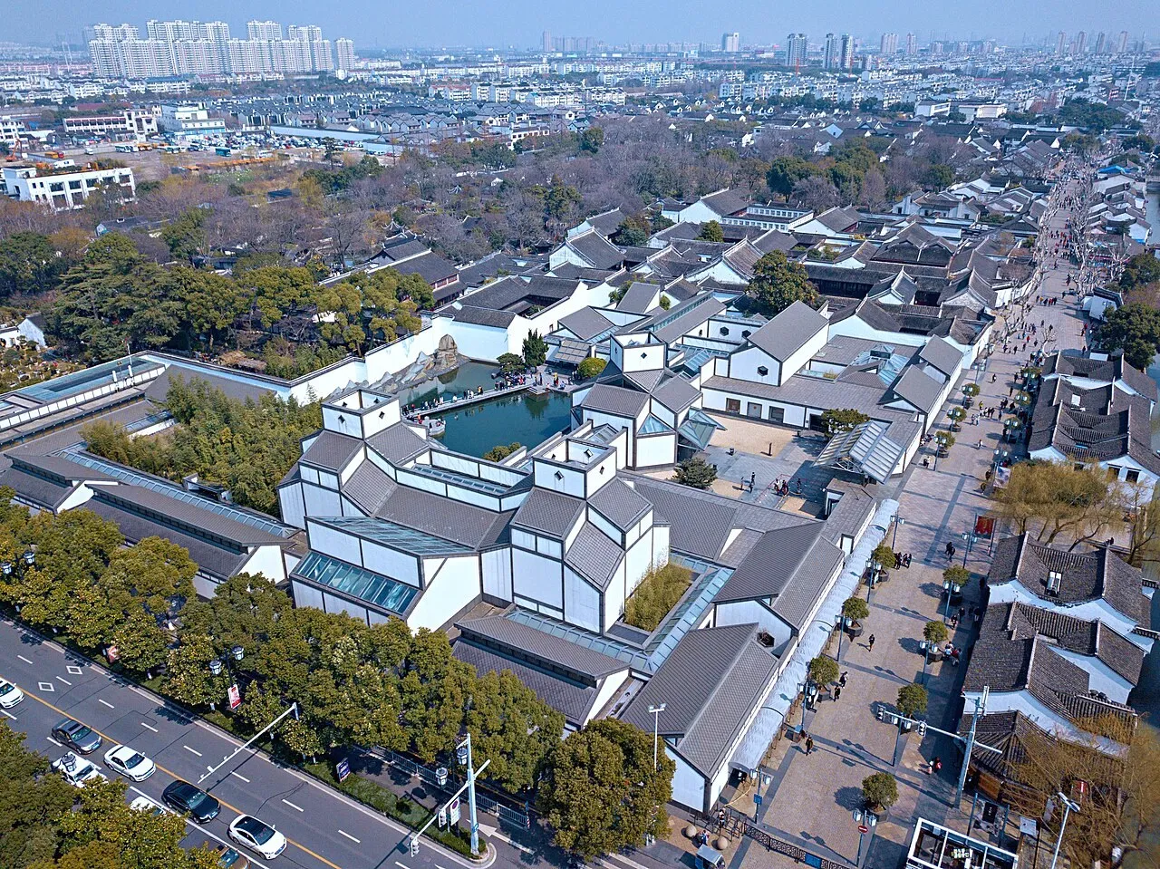 Exterior view of Suzhou Museum