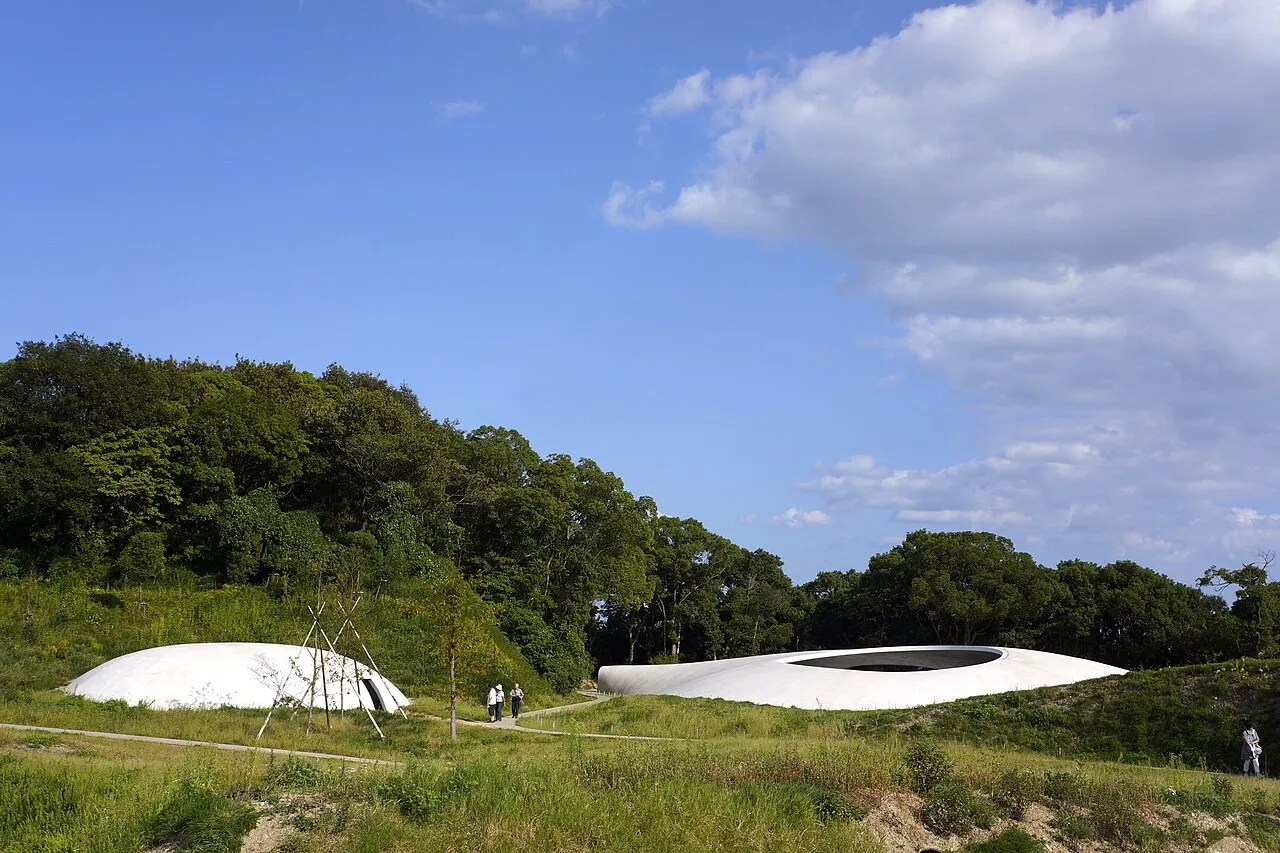 Exterior view of Teshima Art Museum