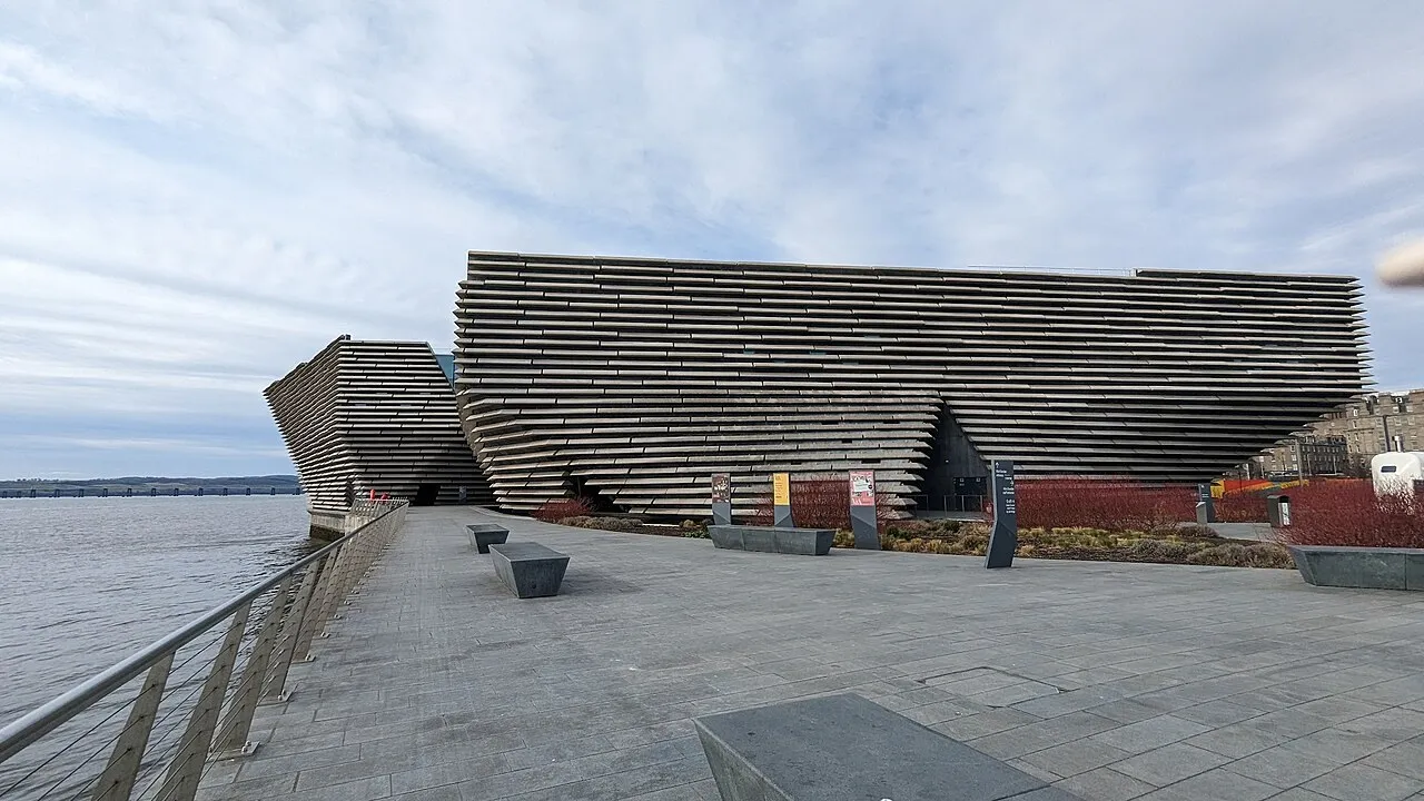 Exterior view of V&A Dundee
